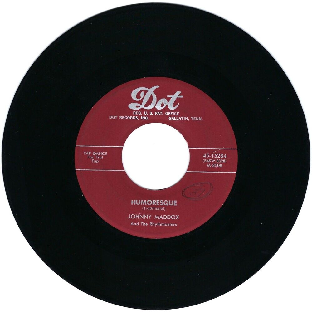 Johnny Maddox 45 RPM - Stars And Stripes Forever / Humoresque - Dot VG Jazz '55 - Picture 2 of 2